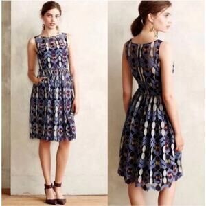 $188 Maeve by Anthropologie Chelan Dress L XL EUC size 14 RARE